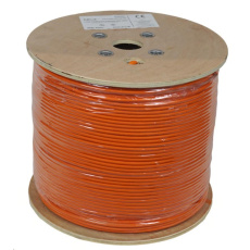 LEXI-Net kabel Cat 6A S/FTP LSOH licna (Dca) 27 AWG 500m cívka, oranžový plášť
