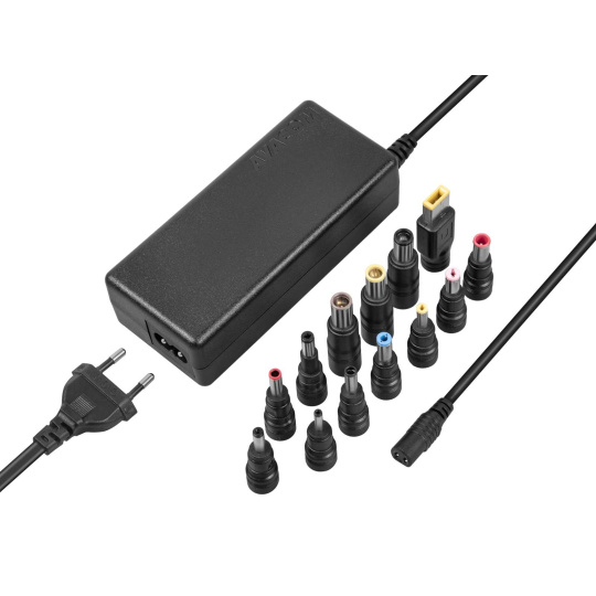 AVACOM QuickTIP 90W - univerzální adaptér pro notebooky + 13 konektorů - Poškozený obal (Komplet)