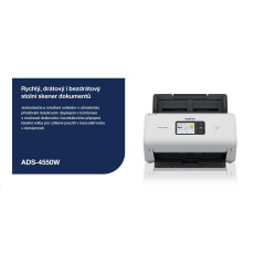 BROTHER skener ADS-4550W DUALSKEN A4 35ppm/70dual 600x600 60ADF USB LAN WIFI - display 7.1cm