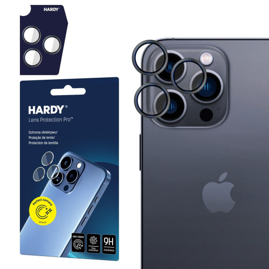 3mk Hardy Lens Protection Pro pro iPhone 16 Pro /16 Pro Max Black