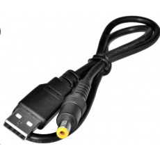 Napájací adaptér Virtuos USB -> jack 5.5/2.1, 5V, 0,5 m