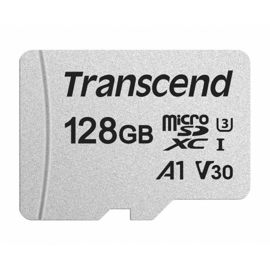 Karta TRANSCEND MicroSDXC 128GB 300S, UHS-I U3 V30, bez adaptéra