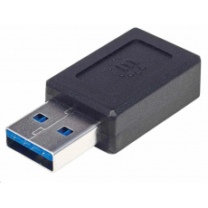 Adaptér Manhattan USB, USB 3.1 Gen 2, USB-A samec na USB-C samica, 10 Gb/s, čierna