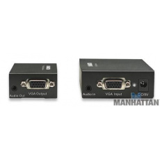 MANHATTAN VGA Cat5 Extender (sada vysílací + přijímací modul UTP, audio)