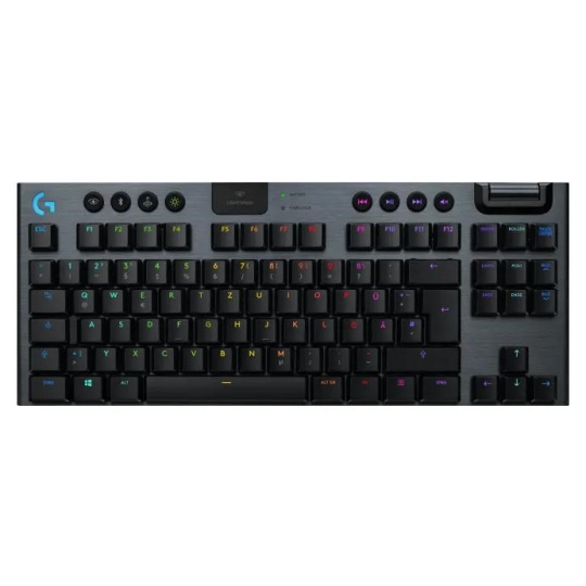 Logitech Mechanical Gaming Keyboard G915 TKL Tenkeyless LIGHTSPEED Wireless RGB - Linear - CARBON - US INT'L