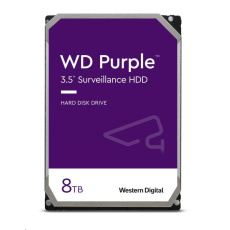 WD PURPLE WD84PURZ 8TB SATA/600 128MB cache, nízka hlučnosť, CMR