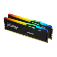 KINGSTON DIMM DDR5 32GB (Kit of 2) 6000MT/s CL30 Non-ECC FURY Beast RGB XMP, Černá