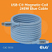 Club3D Kabel magnetický USB-C, 240W PD3.1, 480 Mbps, 2m, modrá