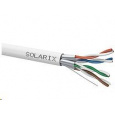 Inštalačný kábel Solarix STP, Cat6A, drôt, LSOH, cievka 500 m SXKD-6A-STP-LSOH