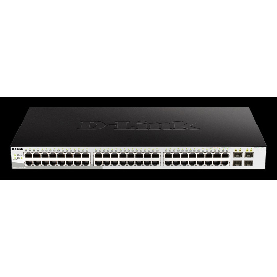 D-Link DGS-1210-52/ME/E 48-Port 10/100/1000BASE-T + 4-Port 1 Gbps SFP Ports Metro Ethernet