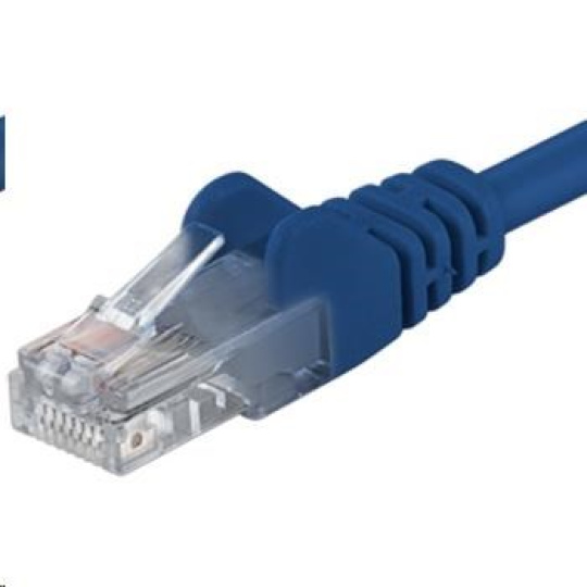 PREMIUMCORD Patch kábel UTP RJ45-RJ45 CAT5e 2m modrý