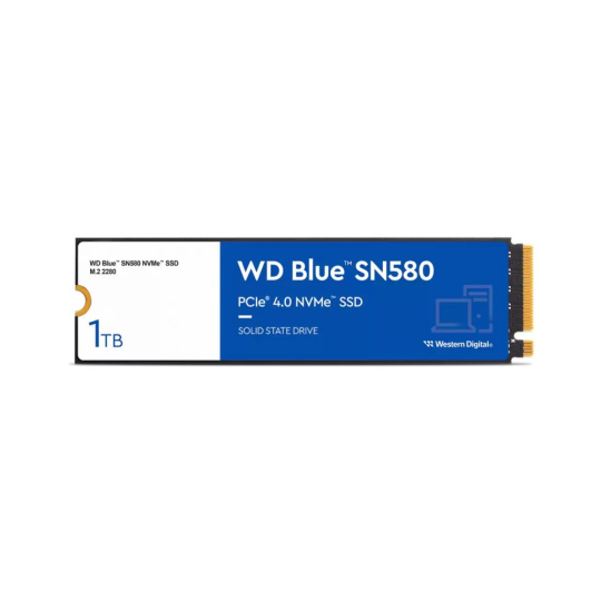 WD BLUE SSD NVMe 1TB PCIe SN580,Gen4 , (R:4150, W:4150MB/s)