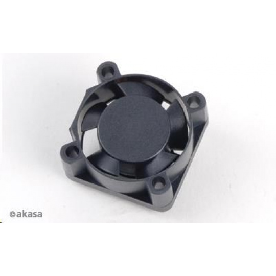 AKASA ventilátor AK-189BK-2B, 25x25x10mm, 2 kolíky, 2x guľôčkové ložisko