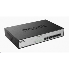 D-Link DGS-1008MP 8-portový gigabitový prepínač PoE, 8x Gigabit PoE RJ45, rozpočet PoE 140W