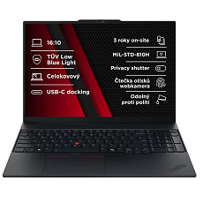 BAZAR - LENOVO NTB ThinkPad E16 AMD G3 - Ryzen5 220,16GB,512SSD,bezOS - Rozbaleno BAZAR - LENOVO NTB ThinkPad E16 AMD G3 - Ryzen5 220,16GB,512SSD,bezOS - Rozbaleno