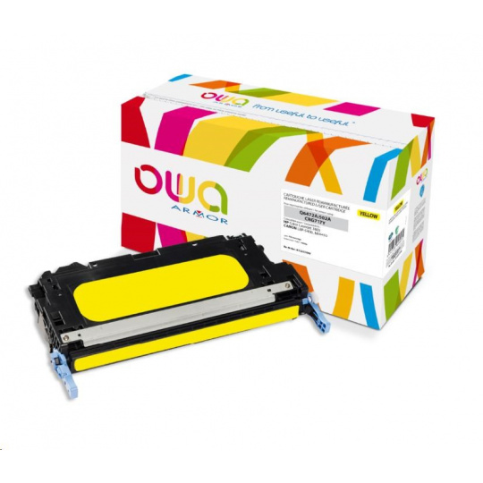 OWA Armor toner pre HP Color Laserjet 3600, 4000 strán, Q6472A, žltá/žltá