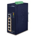 Planet switch IGS-504HPT, průmysl.verze 5xGbE, DIN, 4xPoE+, IP40, -40 až 75°C, 12-56V