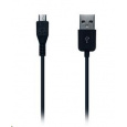 CONNECT IT Wirez kábel HQ microUSB - USB, čierny, 2 m