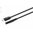 Manhattan nabíjací kábel, nabíjací kábel Surface Connect k USB-C (M/M), 15 V / 3 A, 1.8 m, čierna