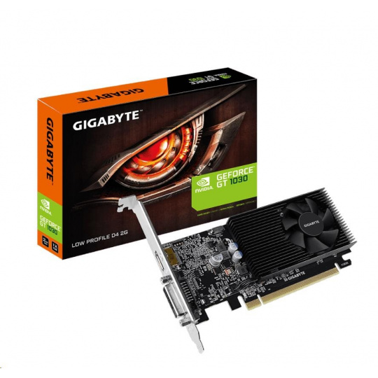 GIGABYTE VGA NVIDIA GT 1030 Low Profile D4 2G, 2GB DDR4, 1xHDMI, 1xDVI