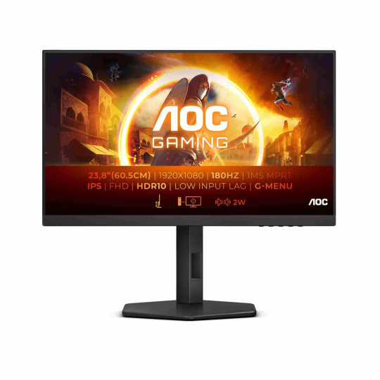 AOC MT IPS LCD WLED 27" 27G4X - IPS panel, 180Hz, 0,5ms, 1920x1080, 2xHDMI, DP, repro, pivot AOC MT IPS LCD WLED 27" 27G4X - IPS panel, 180Hz, 0,5ms, 1920x1080, 2xHDMI, DP, repro, pivot