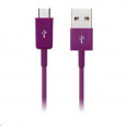 CONNECT IT Kábel Colorz microUSB - USB, 1 m, fialový