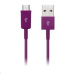 CONNECT IT Kábel Colorz microUSB - USB, 1 m, fialový