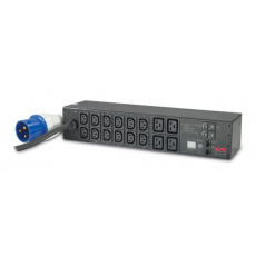 APC Rack PDU, meraná, 2U, 32A, 230V, (12)C13 a (4)C19, IEC-309 32A 2P+E 3.66m