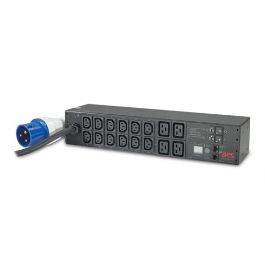 APC Rack PDU, meraná, 2U, 32A, 230V, (12)C13 a (4)C19, IEC-309 32A 2P+E 3.66m