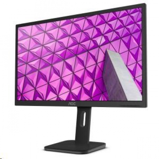 AOC MT IPS LCD WLED 23,8" 24P1 - panel IPS, 1920x1080, 250 cd/m, 5 ms, D-Sub, DVI, HDMI, DP, USB, reproduktory, pivot