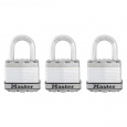 MasterLock Excell M1EURTRI Set 3 ks titanových visacích zámků