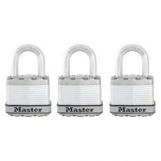 MasterLock Excell M1EURTRI Set 3 ks titanových visacích zámků