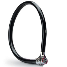 Master Lock Ocelové kombinační lanko na kolo 8631_55cm, černé Master Lock Ocelové kombinační lanko na kolo 8631_55cm, černé