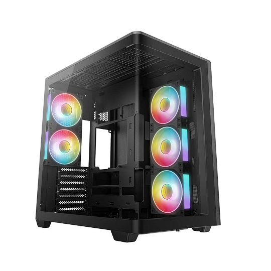 DEEPCOOL Case CG590U 5F, ATX, Průhledná bočnice, 5x120mm ARGB Fan, černá