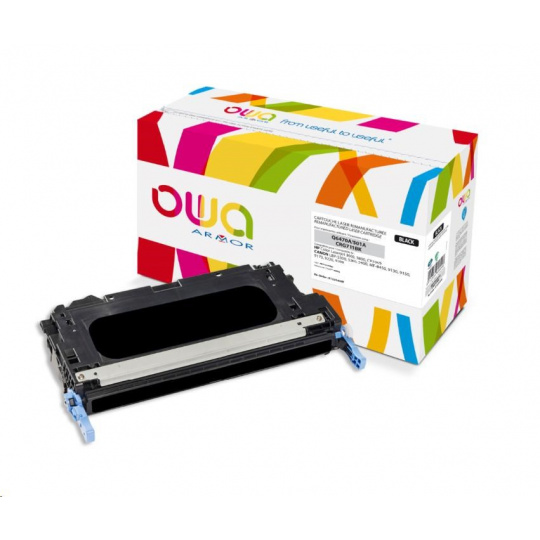 OWA Armor toner pre HP Color Laserjet 3600, 3800, CP3505, 6000 strán, Q6470A, čierna/čierna