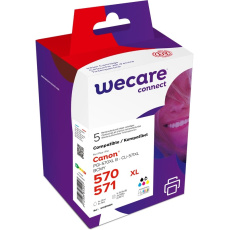 WECARE ARMOR kazeta pre CANON Pixma MG5751Sada (PGI-570XL+CLI-571XL CMYK) Black+C+M+Y+K, 1x25ml, 4x13ml