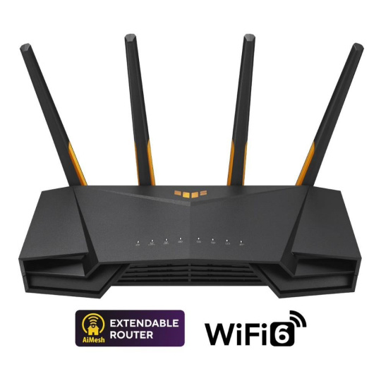 ASUS TUF-AX3000 V2 (AX3000) WiFi 6 Extendable Gaming Router, 2.5G port, AiMesh, 4G/5G Mobile Tethering