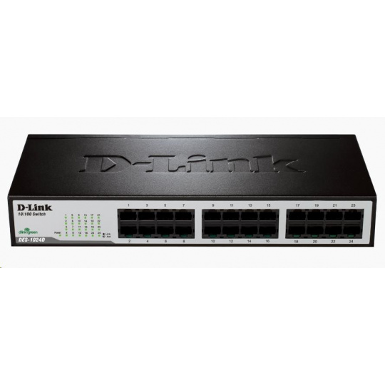 D-Link DES-1024D 24-portový 10/100 stolový/pozemný prepínač