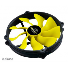 Ventilátor AKASA Viper, 140 x 25 mm, PWM regulácia, extra výkonný a tichý, kruhový dizajn, HDB ložisko