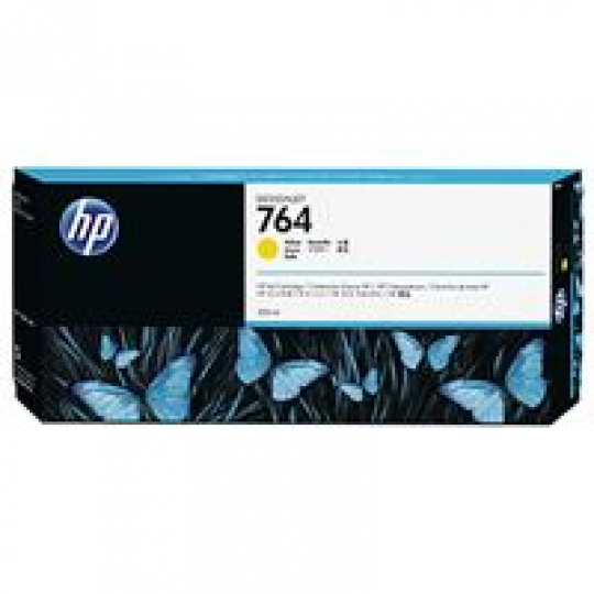 HP 764 Yellow Ink Cart, 300 ml, C1Q15A