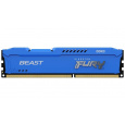 KINGSTON DIMM DDR3 4GB 1600MT/s CL10 FURY Beast Modrá