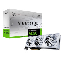 MSI VGA NVIDIA GeForce RTX 5080 16G VENTUS 3X OC WHITE, RTX 5080, 16GB GDDR7, 3xDP, 1xHDMI MSI VGA NVIDIA GeForce RTX 5080 16G VENTUS 3X OC WHITE, RTX 5080, 16GB GDDR7, 3xDP, 1xHDMI