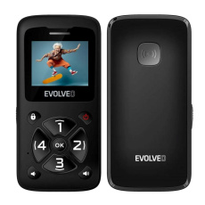 EVOLVEO Mobilní telefon pro seniory EasyPhone ID, černá