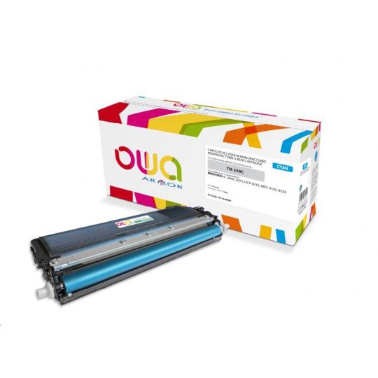 OWA Armor toner pre BROTHER HL 3040, 3070, DCP 9010, MFC9120, 9320, 1400 strán, TN230C, modrá/kyanová (TN-230C)