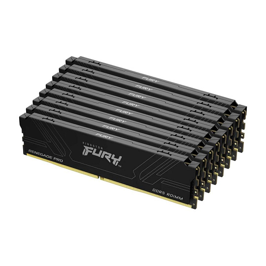 KINGSTON DIMM DDR5 128GB (Kit of 8) 7200MT/s CL38 FURY Renegade Pro Black KINGSTON DIMM DDR5 128GB (Kit of 8) 7200MT/s CL38 FURY Renegade Pro Black