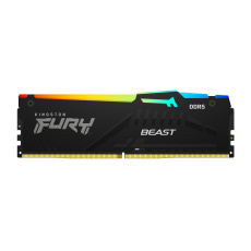 KINGSTON DIMM DDR5 16GB 6400MT/s CL32 Non-ECC FURY Beast RGB EXPO, Černá