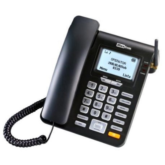 MaxCom MM28DHS, stolný telefón GSM, čierny