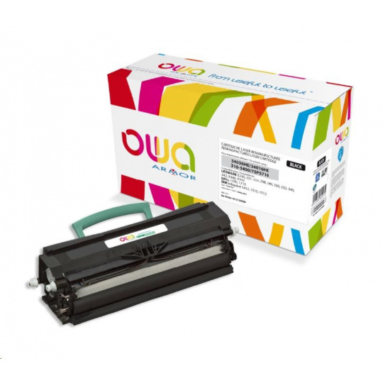 OWA Armor toner pre LEXMARK E230, 331, 232, 330, 331, 332, 238, 240, 340, 342, X340,X342,6000 strán,12A8405, čierna/čierna