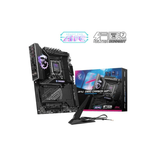 MSI MB Sc LGA1851 MPG Z890 CARBON WIFI, Intel Z890, 4xDDR5, 1xHDMI, 2xThunderbolt, WI-FI