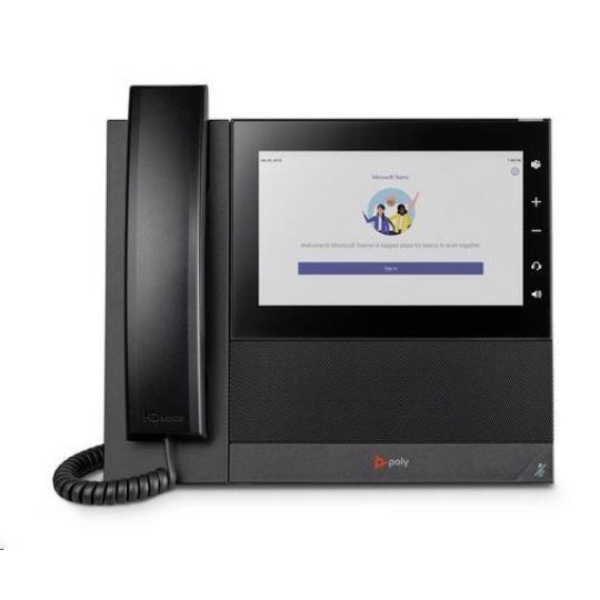 Poly CCX 600 multimediální telefon pro Microsoft Teams s podporou technologie PoE